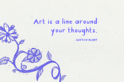 Linocut Handmade Script Font Kid, a Script Font by InkCloudDesign (Thumbnail 4 of 4)