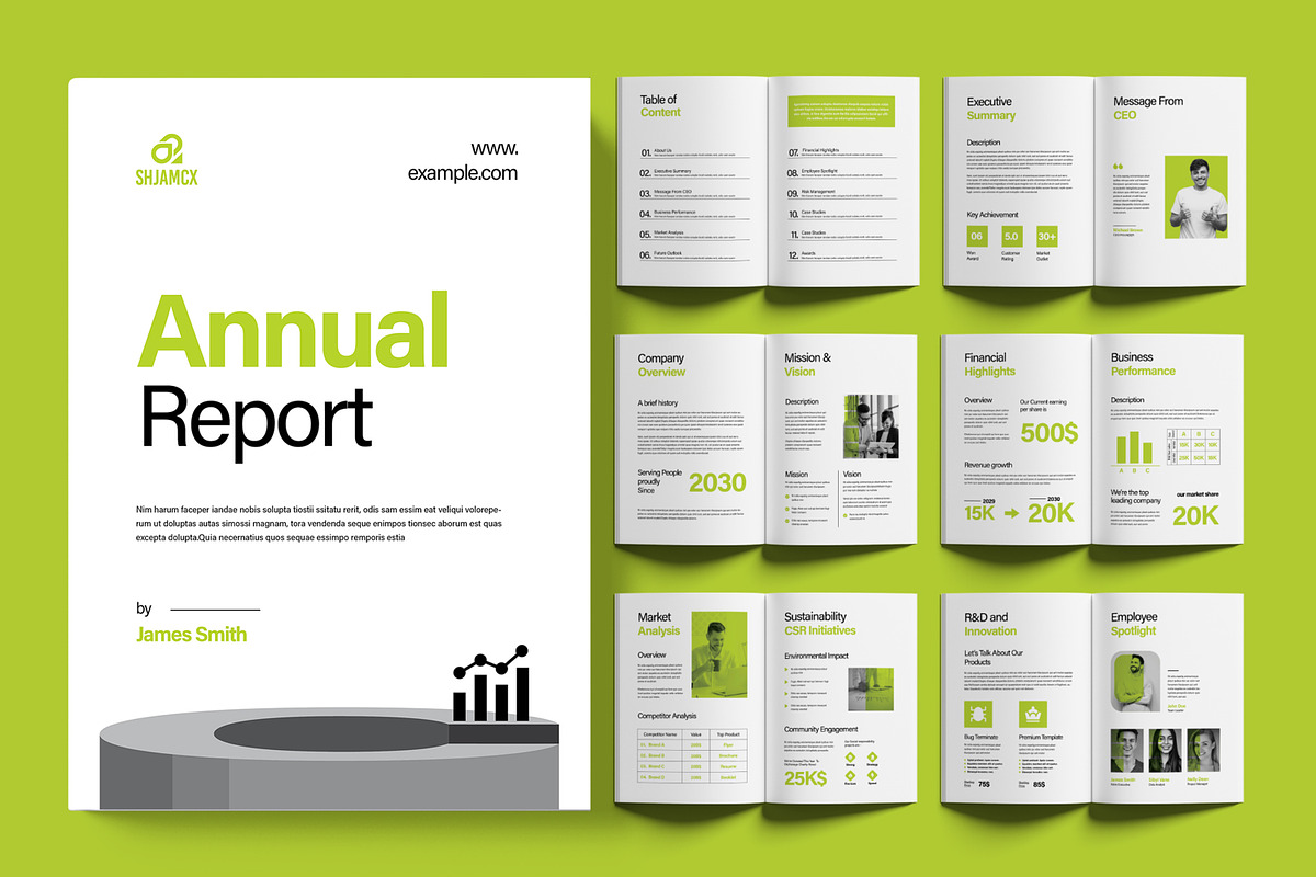 Company Annual Report, a Brochure Template by ContestDesign (Photo 1 of 4)