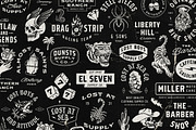 50 Retro logos Bundle, a Branding & Logo Template by Davide Bassu (Thumbnail 4 of 12)