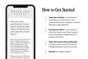 Boxed FAQ Showit Template, a Websites & App Template by Amanda Pena Design (Thumbnail 5 of 6)