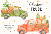 Christmas animal winter clip art, an Animal Illustration by Watercolor Nastasia Art (Thumbnail 1 of 6)
