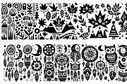 Vintage Flowers Folk Art, a Decorative Illustration by devastd (Thumbnail 28 of 28)
