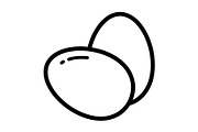 Egg icon, an Outline Icon by Sumberpangan (Thumbnail 3 of 5)