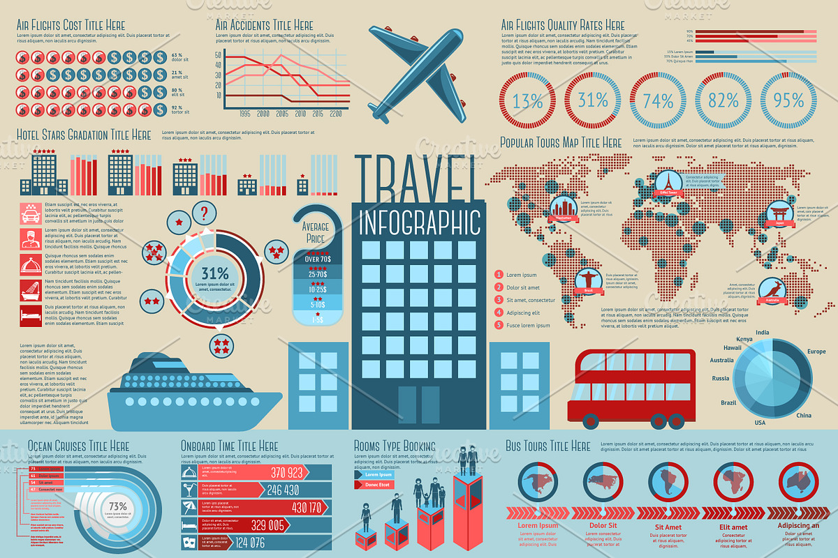 Travel Infographics, an Illustration by Tashal (Photo 1 of 2)