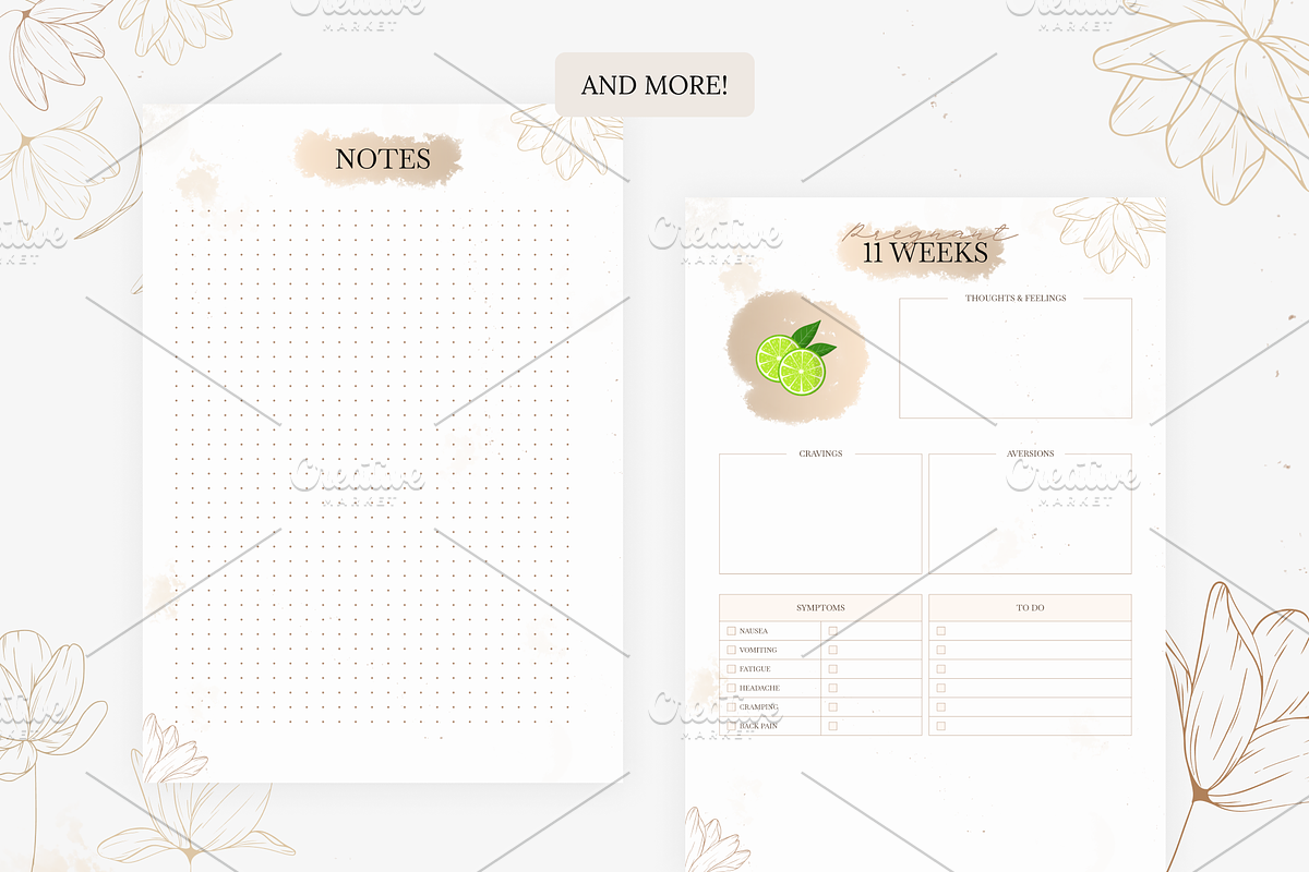 Printabel My Pregnancy Planner, a Stationery Template by Digital_Mind (Photo 10 of 10)