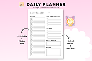 Daily Planner, a Stationery Template by Tas Creative Studio (Thumbnail 1 of 5)