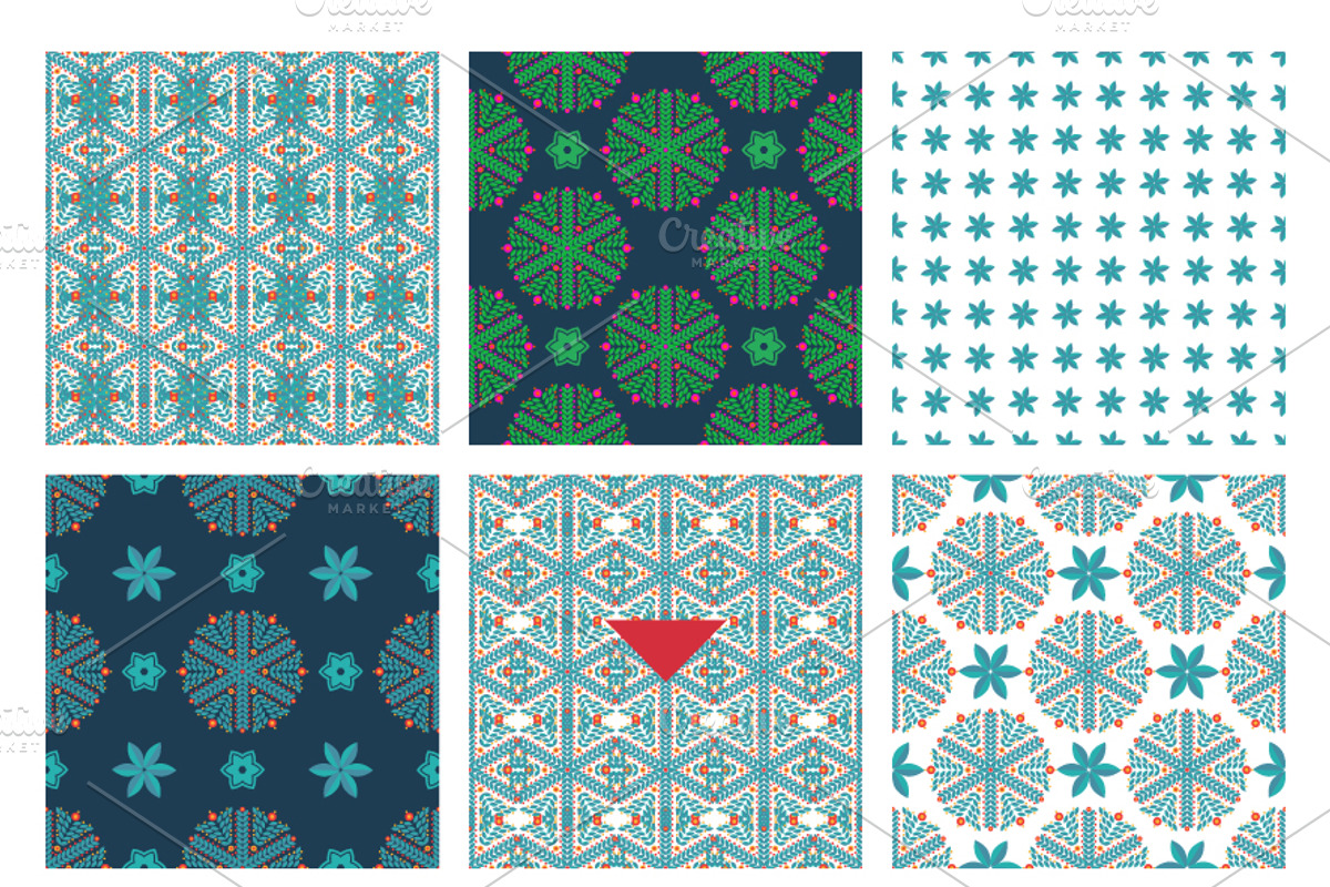 Winter Collection set, a Pattern Graphic by KundolaArt (Photo 3 of 3)