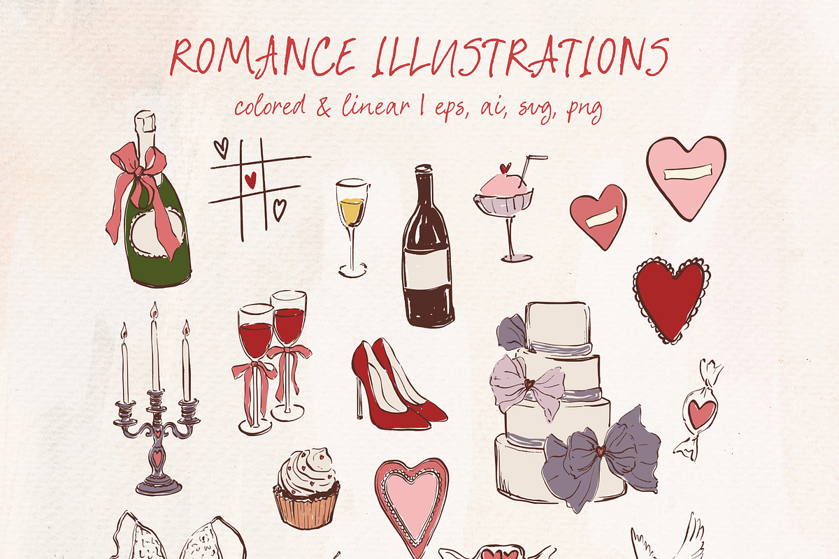 Valentines Day vintage Cupid Love, an Object Graphic by Yuliya Derbisheva (Photo 7 of 17)