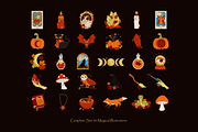 Mystical Autumn Magic – Vector Pack, a Seasonal Illustration by Invisual Studio (Thumbnail 2 of 10)