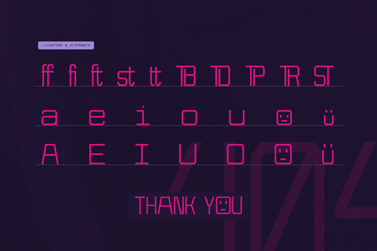 Kubicore | Techno Retro Display, a Sans Serif Font by gracetype_studio (Photo 10 of 12)