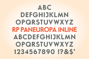 RP Paneuropa Inline - retro display, a Sans Serif Font by ROHH Type (Thumbnail 2 of 9)