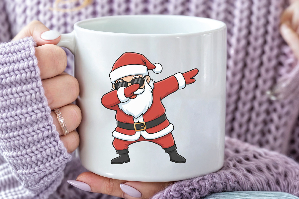 Dabbing Christmas Santa PNG, an Illustration by CraftArtStudio (Photo 2 of 4)
