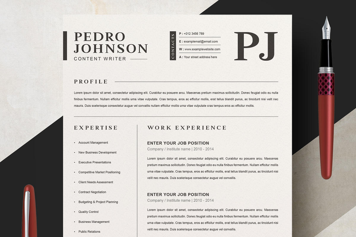 JOB WINNING RESUME - 50 TEMPLATES, a Resume Template by ResumeInventor (Photo 113 of 184)