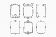 Vintage Frame Bundle, Baroque Border, a Decorative Illustration by Pretty Meerkat (Thumbnail 5 of 7)