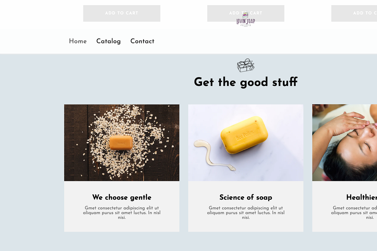 Shopify Soap Theme Light Blue, a Templates & Theme by Exclusive Themes (Photo 3 of 10)