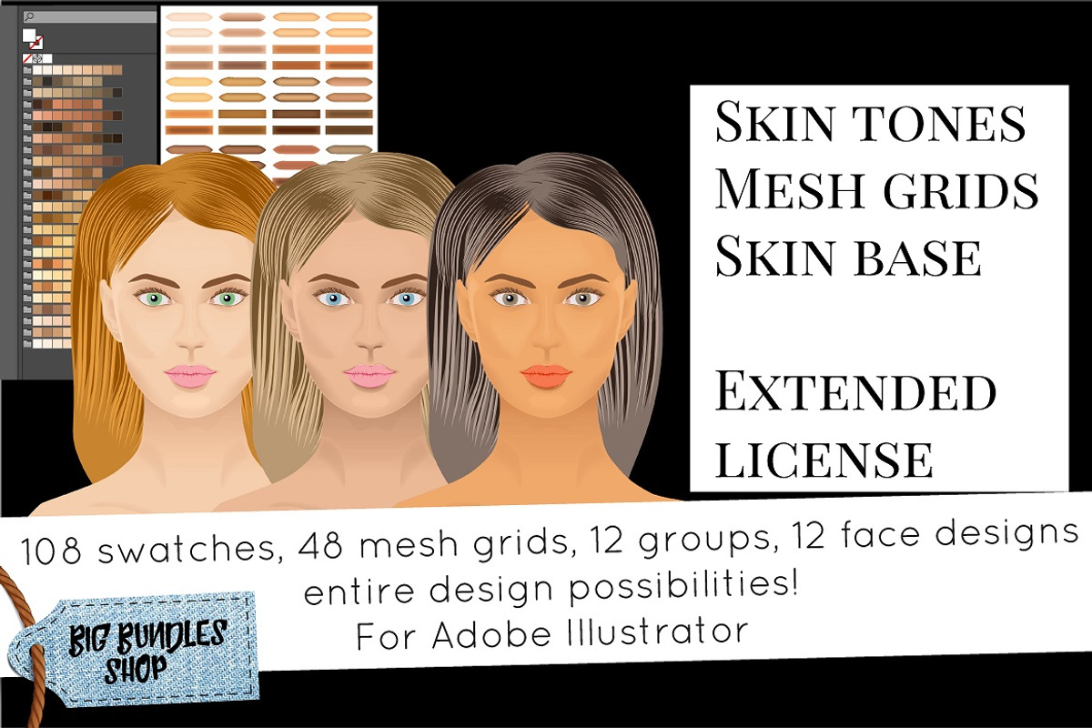 Skin tones - Adobe illustrator