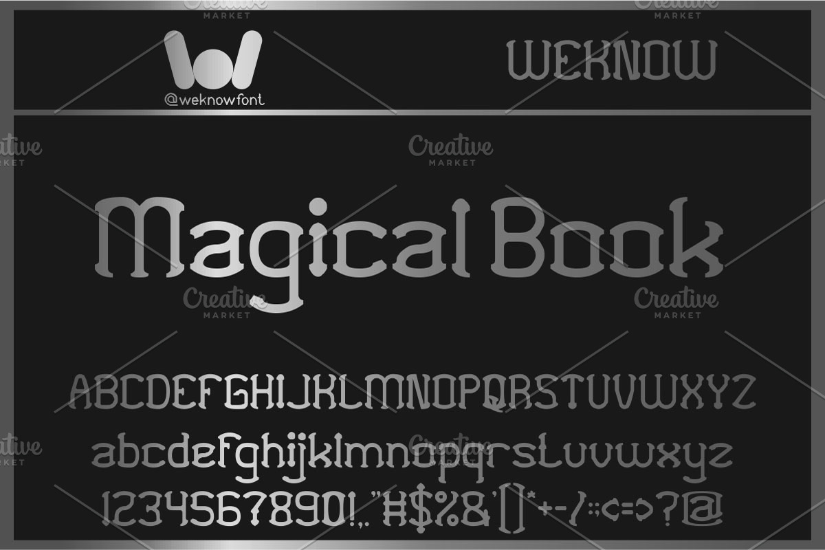 Contemplation Font, a Font by weknow (Photo 1 of 5)