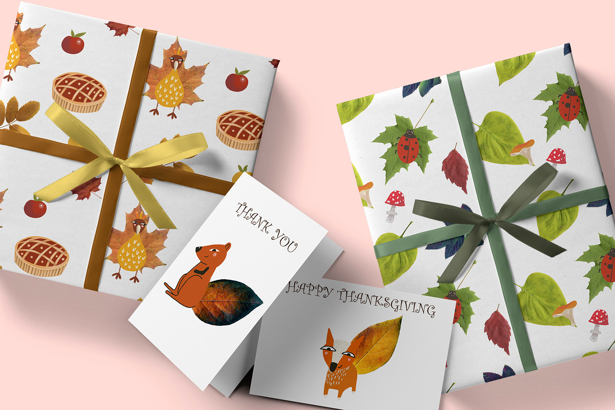 Dried Herbarium Thanksgiving leaves, an Animal Illustration by NataLyaroArt (Photo 8 of 13)