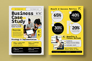 Yellow White Business Case Study, a Flyer Template by graphicook (Thumbnail 2 of 2)