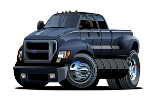 Cartoon vector pickup