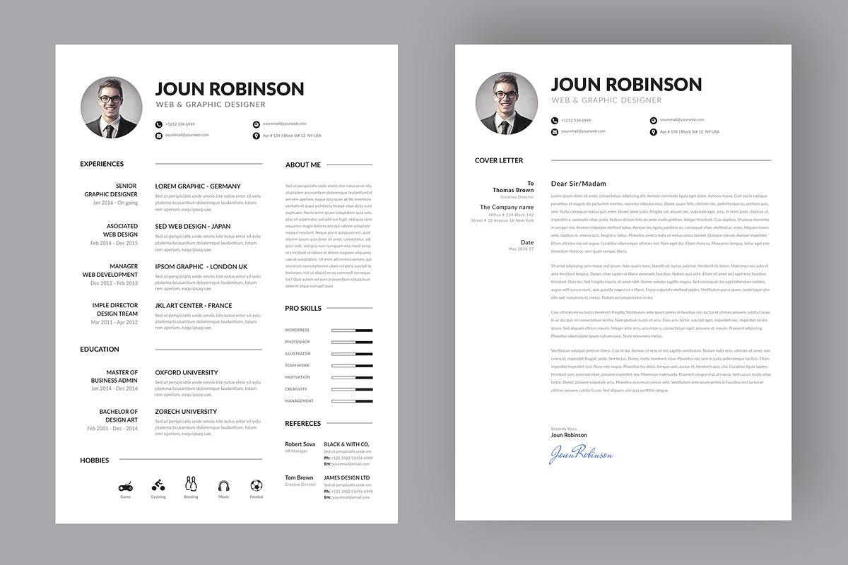 Clean Resume, a Resume Template by Pxl_graphic (Photo 2 of 5)