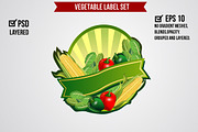Vegetable Label Set, a Graphic by Propylparaben (Thumbnail 4 of 6)