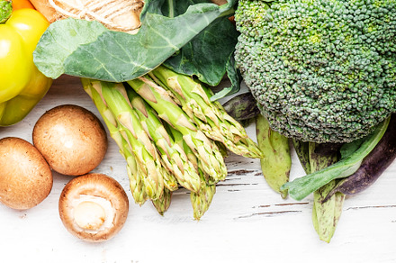 Autumn seasonal food, vegetarian cooking set. Organic vegetables