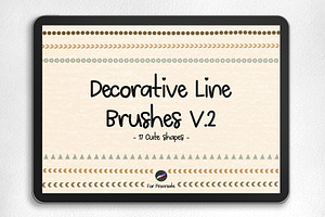 Procreate Decorative Line Brushes V2