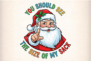 Funny Santa Christmas Sublimation, an Illustration by Craft Nest (Thumbnail 1 of 7)