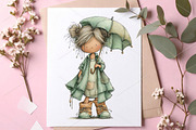 Whimsical Summer Girls Clipart PNG, an Illustration by Canvas Craft (Thumbnail 7 of 7)