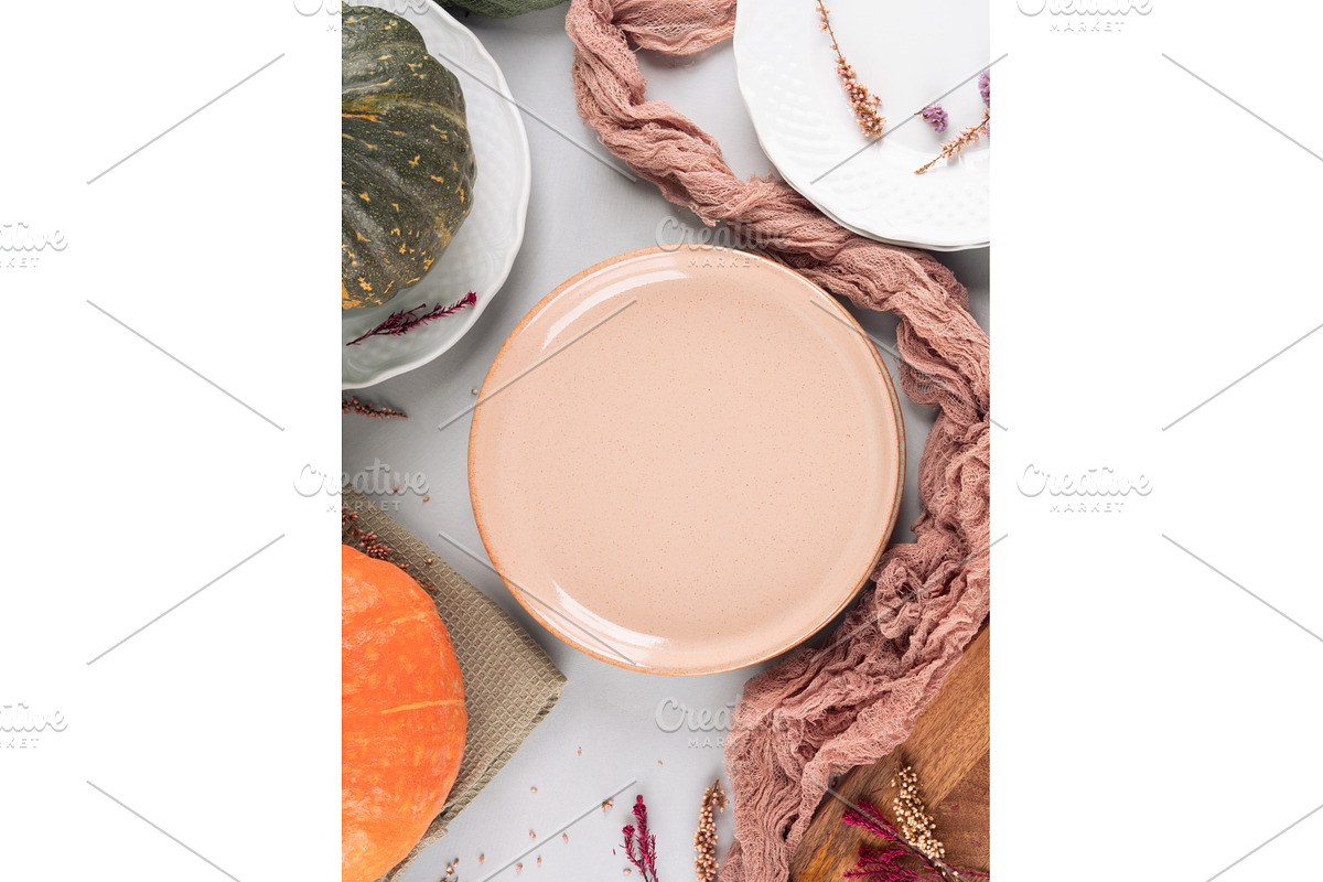 Fall thanksgiving table setting, a Food Illustration by Lifemorning