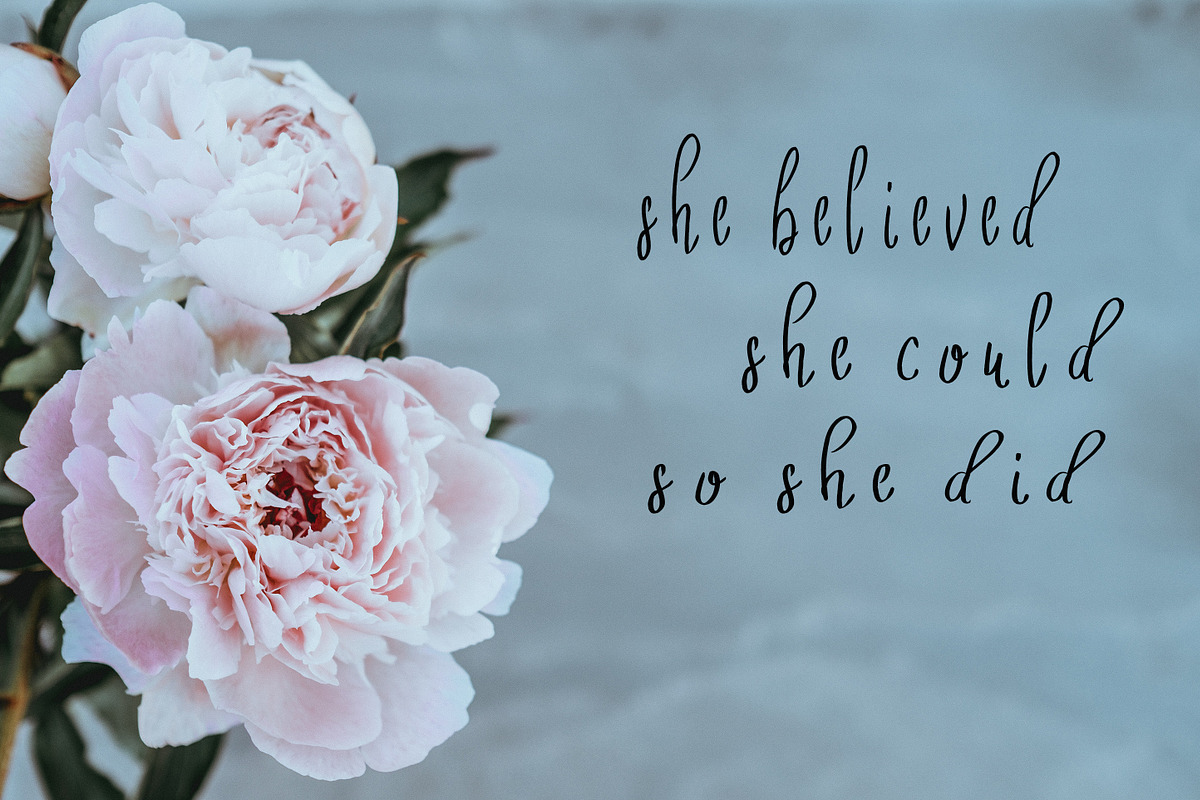 Willow Brook Handwritten Font preview 2