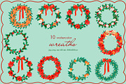 Whimsical Christmas Botanicals, a Seasonal Illustration by SunnJaneArt (Thumbnail 5 of 13)