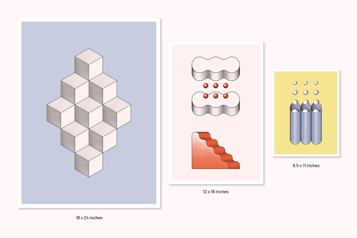 Geometric & Abstract Illustrations, an Object Graphic by Paulina Sara Design (Photo 17 of 17)