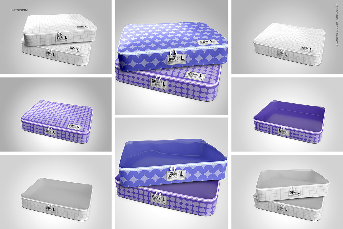 Travel Packing Cubes Mockup, a Packaging Mockup by INCDesign (Photo 5 of 6)