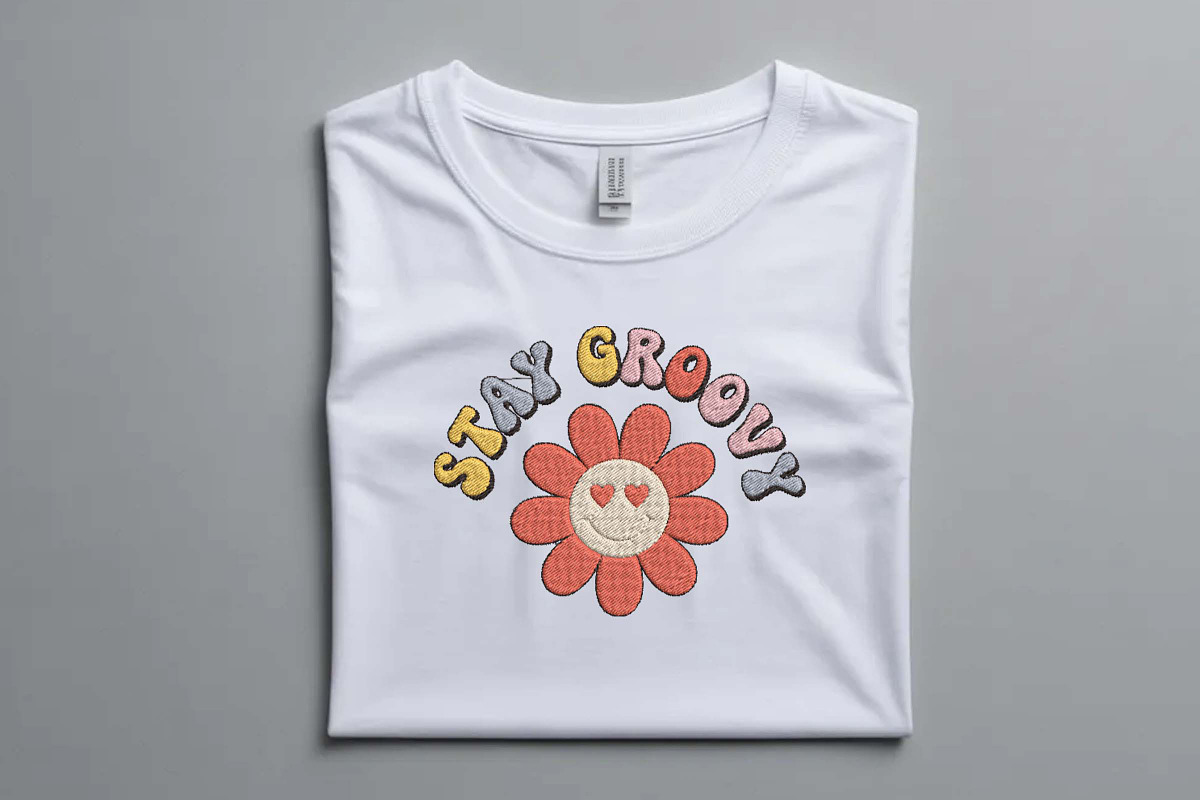 Retro Stay Groovy Smiley Flower, a Decorative Illustration by Purpose Ekbal (Photo 2 of 3)