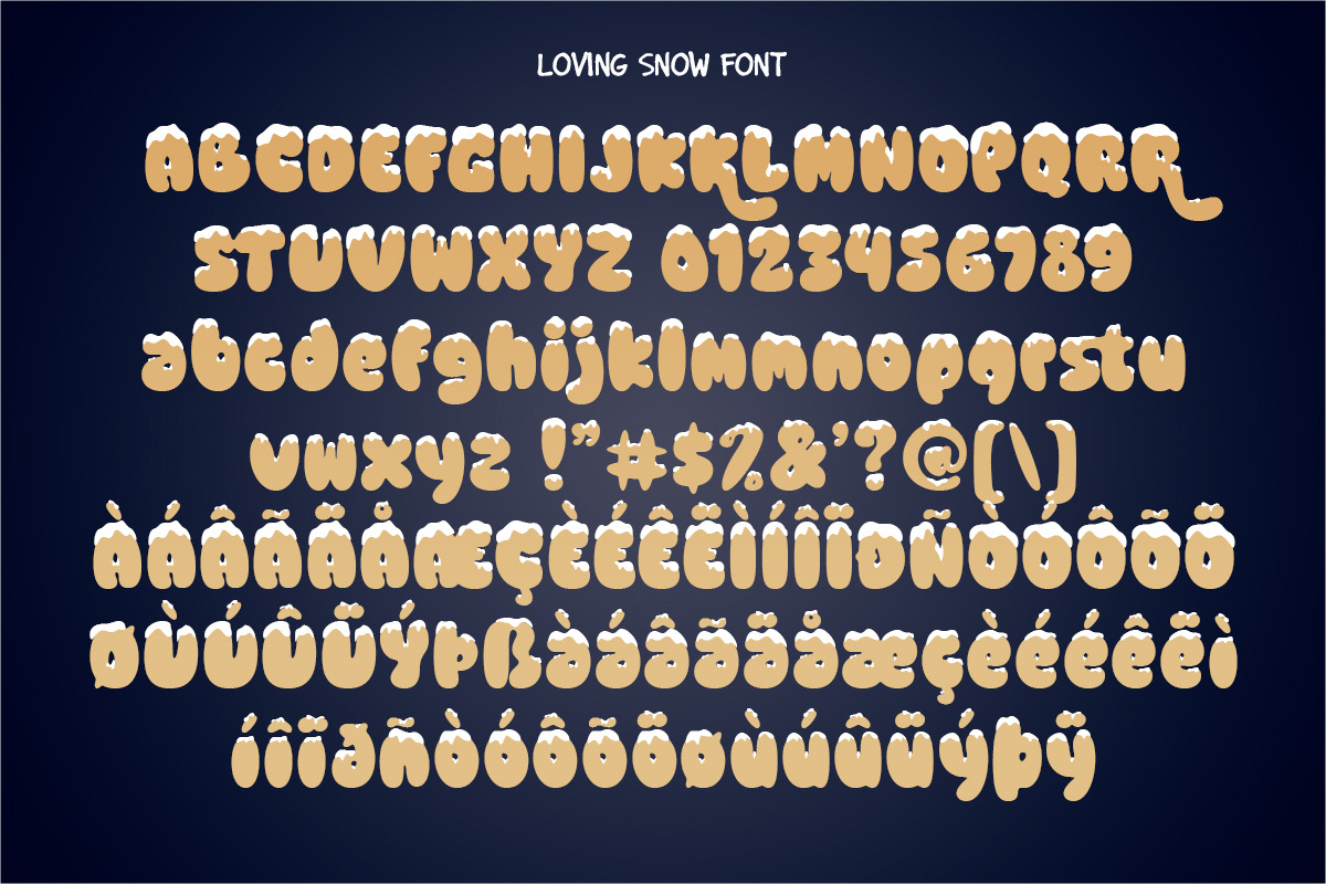 Loving Snow Font, a Font by Kereatype (Photo 12 of 13)