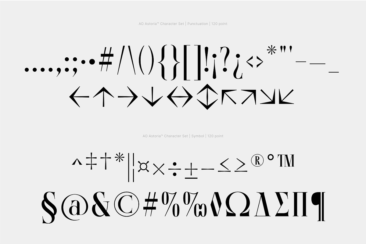 AO Astoria - Display Typeface, a Serif Font by OwunStudio (Photo 9 of 25)