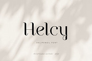 Helcy - Elegant Serif Font, a Serif Font by delipensil (Thumbnail 1 of 11)