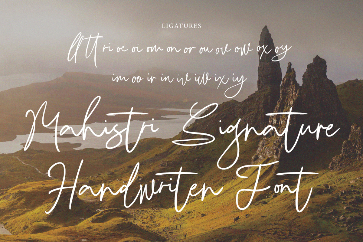 Mahistri - Handwritten Signature, a Handwritten Font by tebaltipislab (Photo 10 of 10)