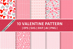 10 Seamless Valentine Patterns