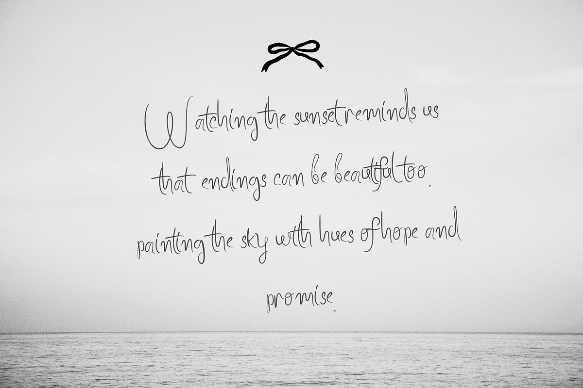 The Simeta – Handwritten Script Font, a Script Font by Imiftype Studio (Photo 2 of 7)