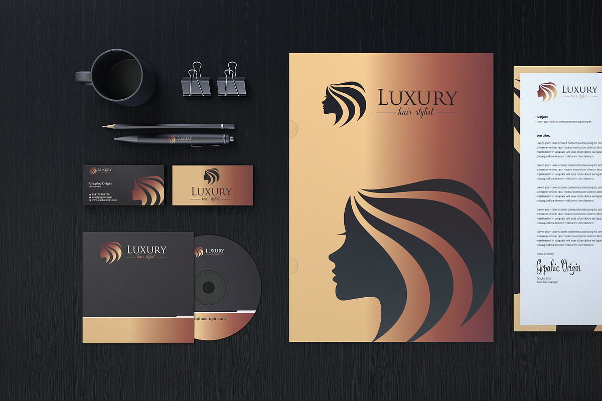 LUXURY Branding Identity, a Stationery Template by Graphic Origin (Photo 8 of 17)