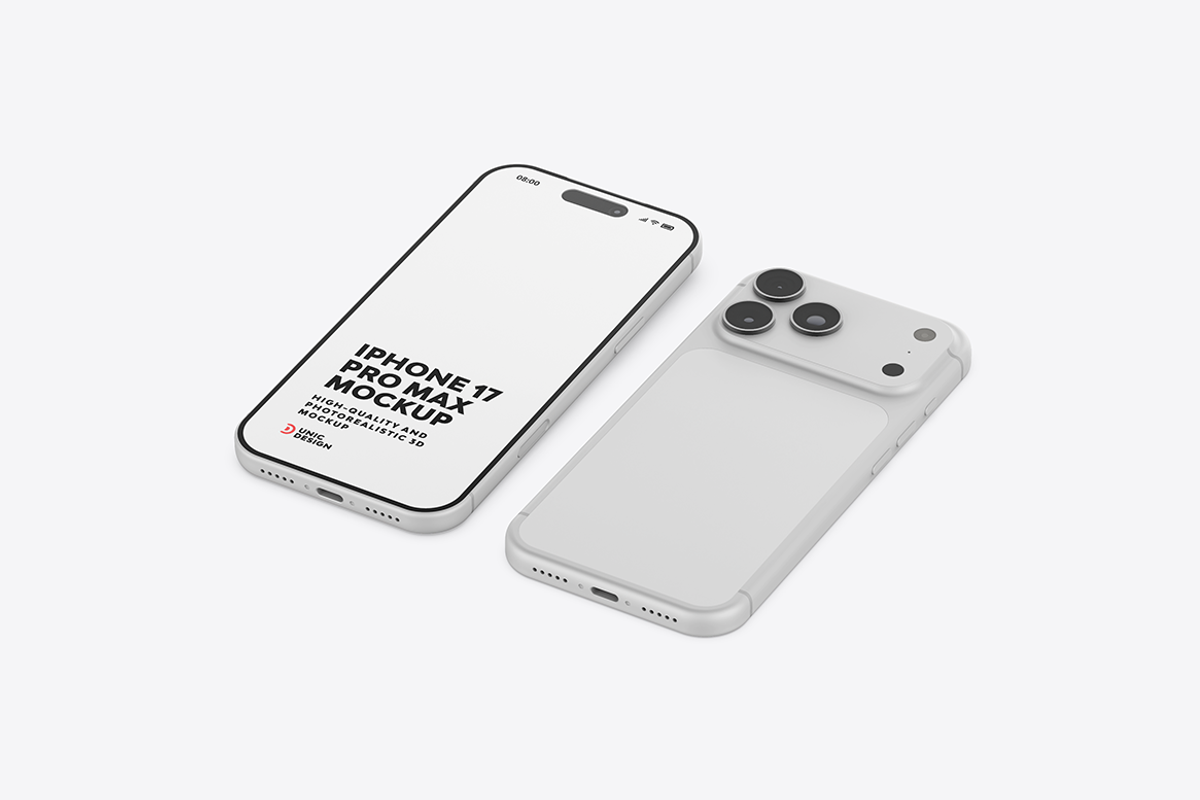 iPhone 17 Pro Max Mockup, an iPhone Mockup by UnicDesign (Photo 13 of 15)