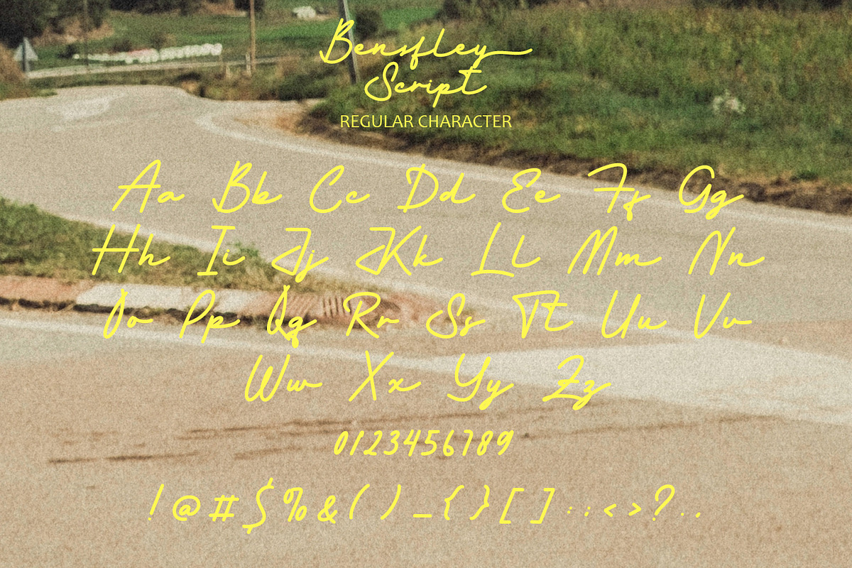 Bensfley Script – Signature Font, a Script Font by MERCI STUDIO (Photo 8 of 8)
