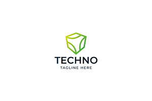 Shield Logo Techno Secure Digital, a Branding & Logo Template by Signatoro