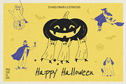 Halloween Doodle Illustrations, a Seasonal Illustration by happpydesign (Thumbnail 1 of 11)