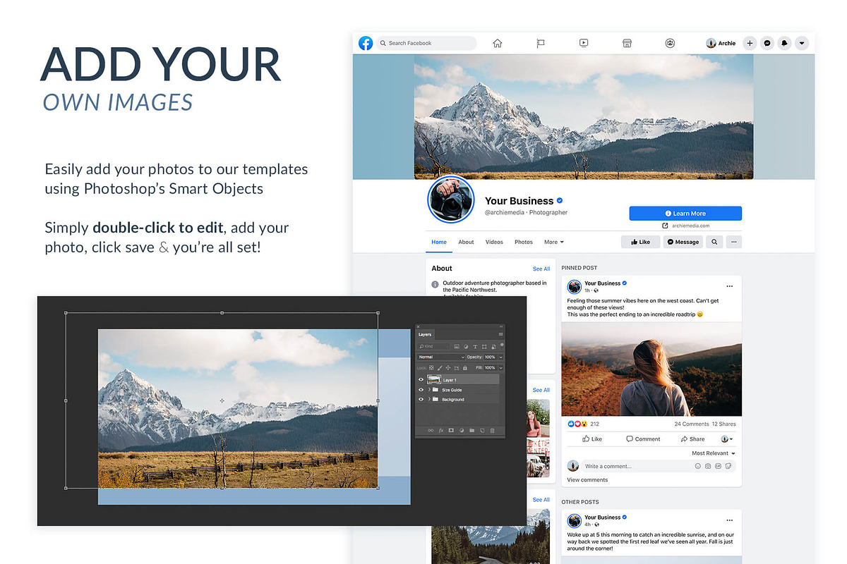 Ultimate Social Media Mockups Bundle, a Social Media Template by Poego Social (Photo 4 of 12)