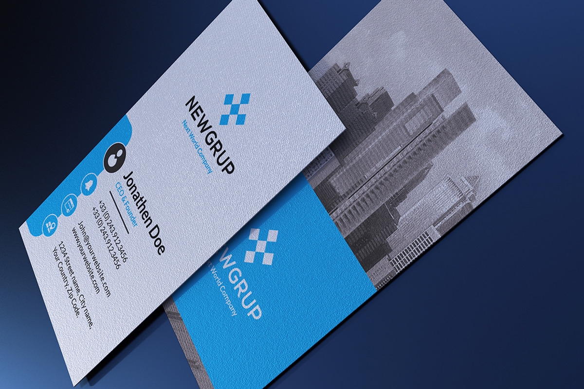 100 Modern Business Card Bundle, a Business Card Template by GraphicsEgg (Photo 53 of 102)