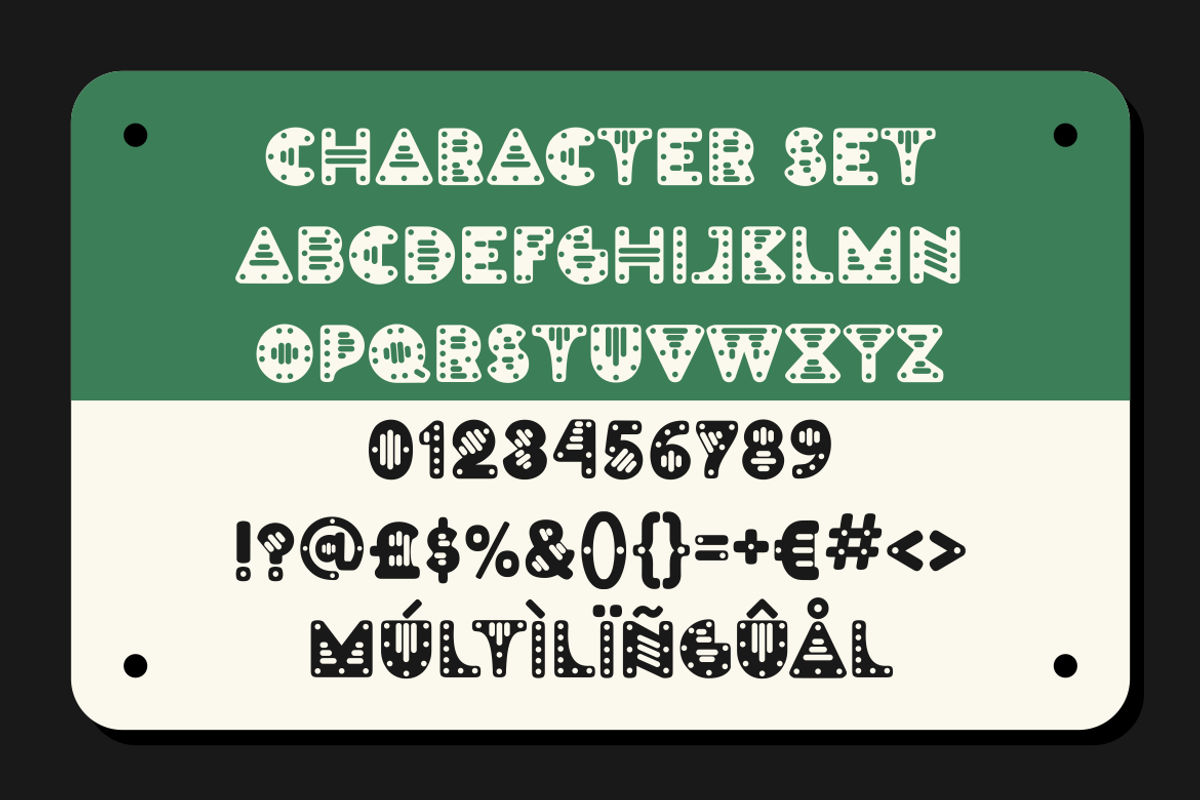 Steel Plate - Display Font, a Font by PutraCetol Studio (Photo 5 of 5)